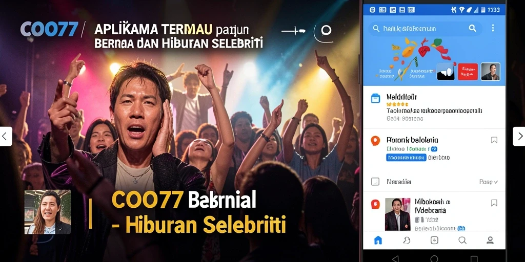 Tampilan antarmuka aplikasi COO77 yang modern dan informatif.