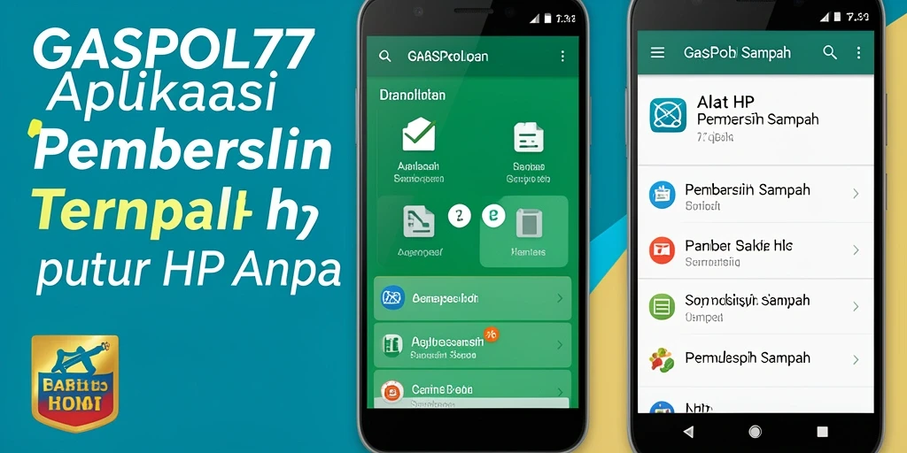 Tampilan antarmuka GASPOL77 untuk pembersihan sampah yang efisien.