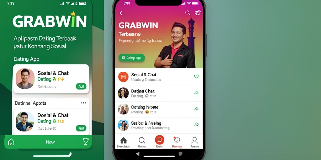 Antarmuka pengguna GRABWIN yang sederhana dan menarik perhatian.