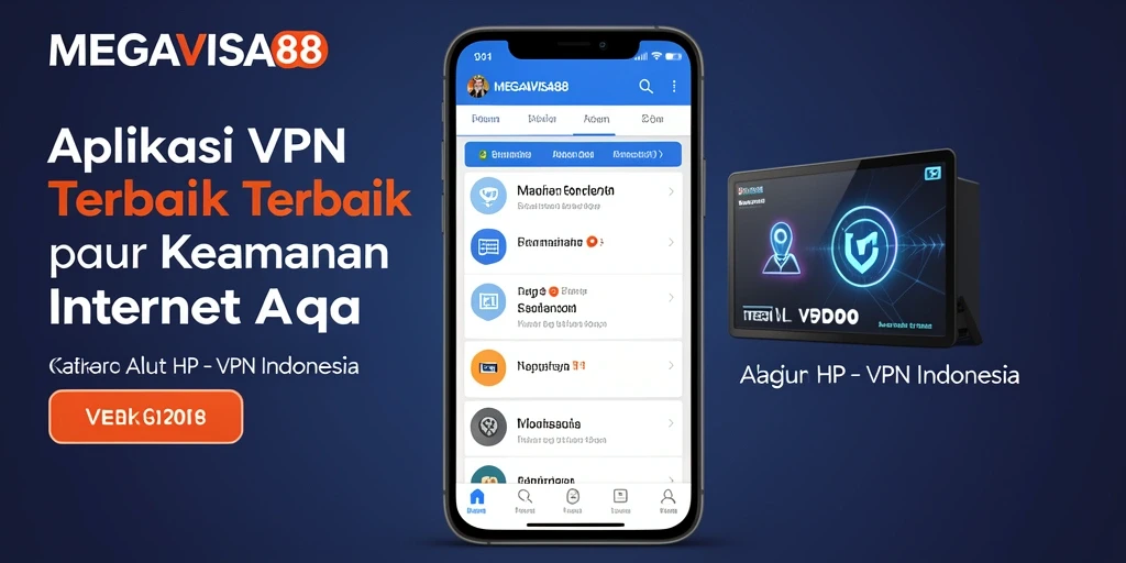 Tampilan antarmuka MEGAVISA88 yang mudah digunakan untuk koneksi VPN.
