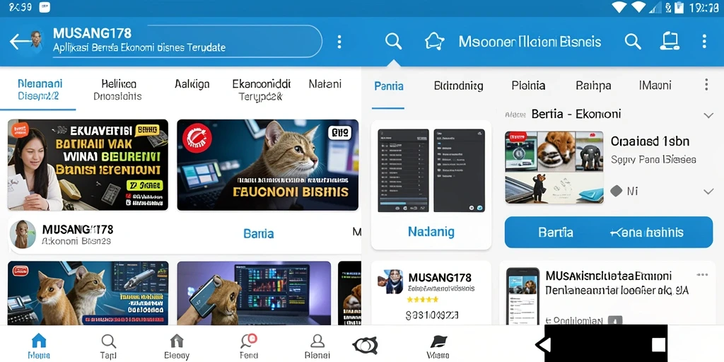 Tampilan antarmuka aplikasi MUSANG178 yang modern dan informatif.